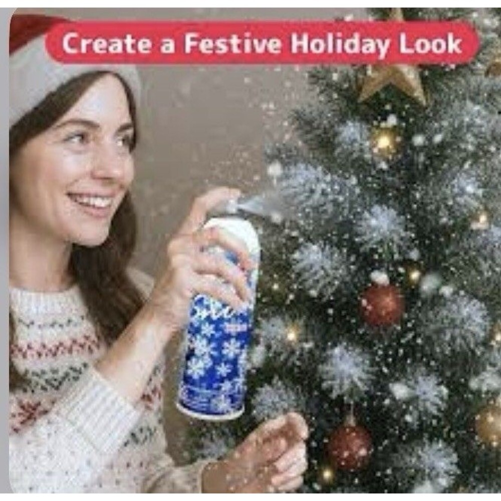 Santa Snow Aerosol Spray Artificial Frost Window Decorations Christmas Tree - Picture 2 of 5